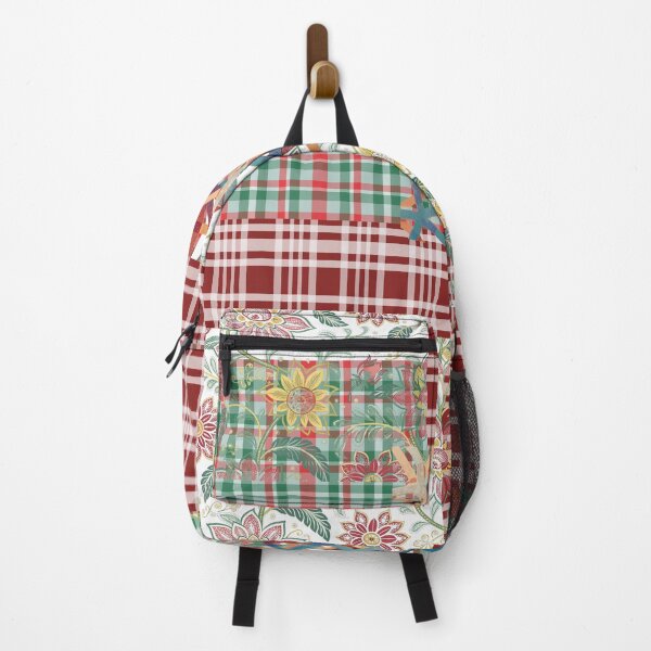 Item preview, Vintage Patchwork Patterns – Floral & Plaid Collage Design designed and sold by GoldenSparkleShop.
