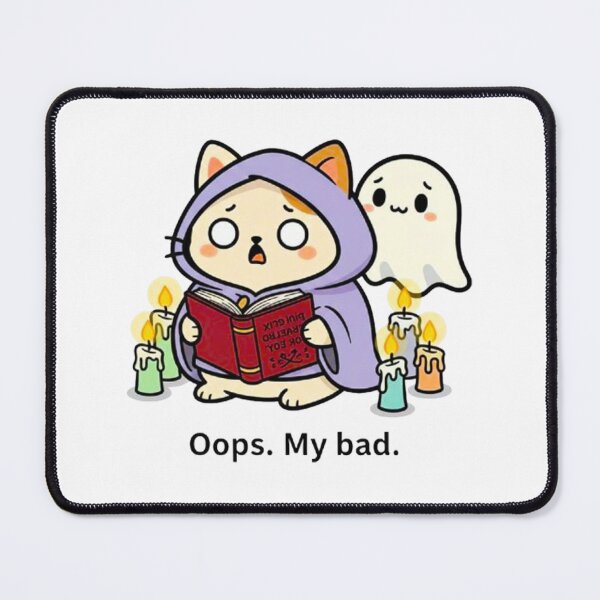 Item preview, Cute Mochi Paw: Oops. My Bad! Cat Sticker / Cute Cat Illustration designed and sold by MT-Hub | Cute Aesthetic Art, Stickers & Phone Cases.