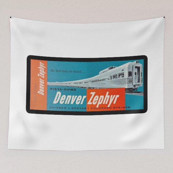 Item preview, Vintage Burlington Railroad Zephyrs - Vista Dome - Denver Zephyr designed and sold by QuayTradingCo.