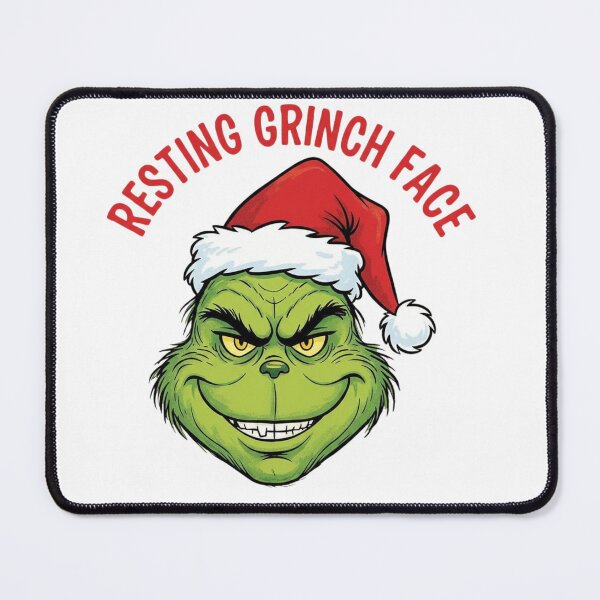 Item preview, Resting Grinch Face Santa Hat - Funny Christmas Gift designed and sold by wellie-chic.