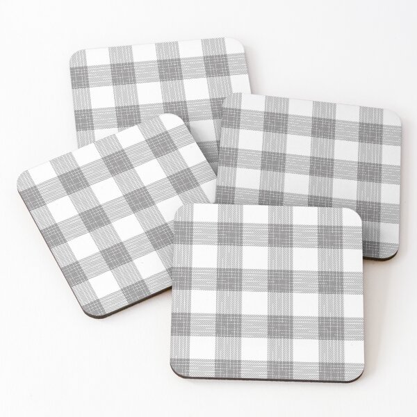 Item preview, Gray White Flannel Twill Gingham  designed and sold by PatternTitan.