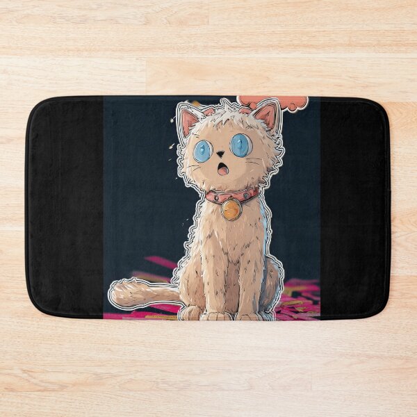Item preview, Cute Comic Kitten with Speech Bubble Illustration designed and sold by Grafititee.