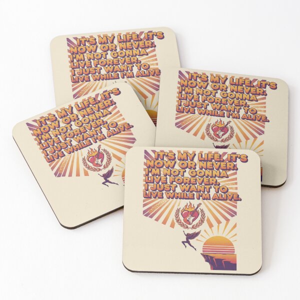 Item preview, Live Your Life to the Fullest, Now or Never, Retro Rock Style Jovi designed and sold by sing-it-out.