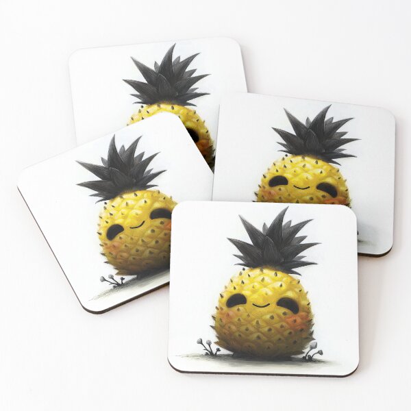 Item preview, Happy Grunge Cartoon Pineapple designed and sold by SQSHD-Pineapple.