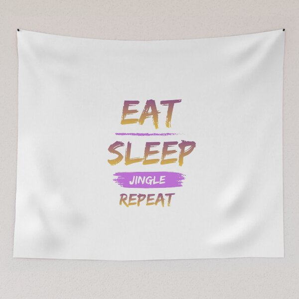 Item preview, EAT. SLEEP. JINGLE. REPEAT designed and sold by MeowMaison.