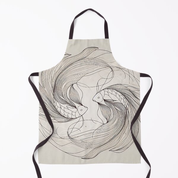 Item preview, Pisces Zodiac Sign Line Art | Minimal Twin Fish Astrology Illustration designed and sold by shopwithcare.