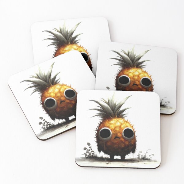 Item preview, Sad Grunge Cartoon Pineapple designed and sold by SQSHD-Pineapple.