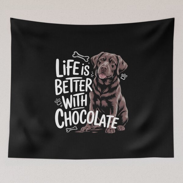 Item preview, Life Is Better Chocolate Labrador Owner Chocolate Lab Lover  designed and sold by VerseFarm.