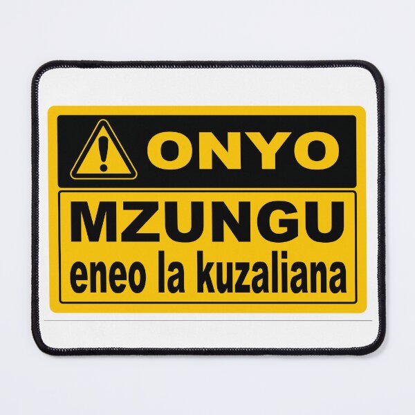 Item preview, Mzungu; Breeding Area; Swahili; designed and sold by StickerApe.