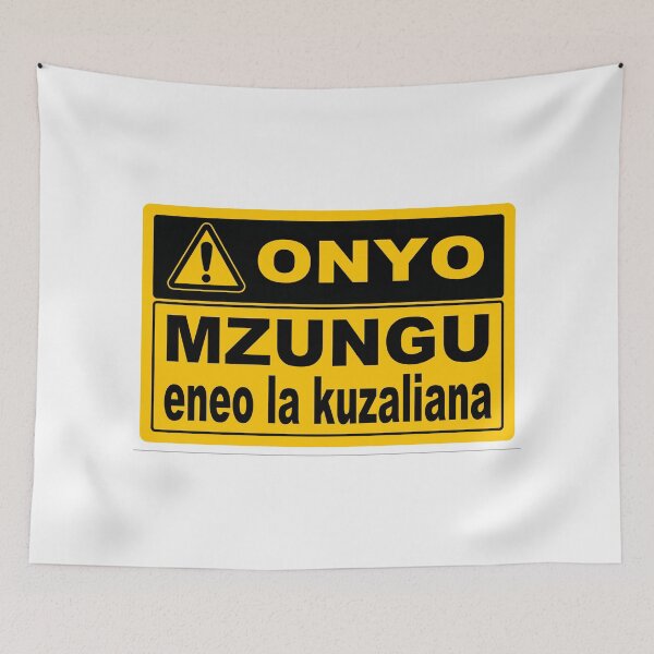 Item preview, Mzungu; Breeding Area; Swahili; designed and sold by StickerApe.