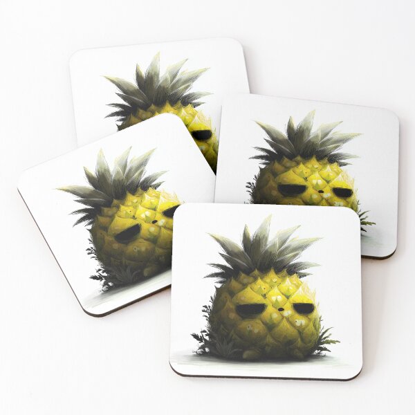 Item preview, Sleepy Grunge Cartoon Pineapple designed and sold by SQSHD-Pineapple.
