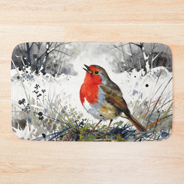 Item preview, Red bird Robin designed and sold by nataliakuruch.