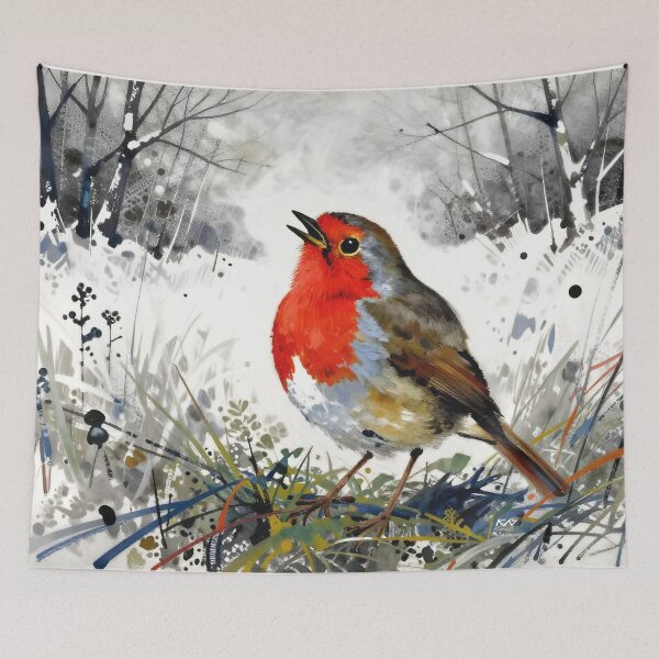 Item preview, Red bird Robin designed and sold by nataliakuruch.