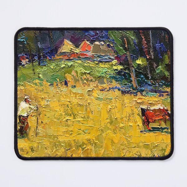 Item preview, Oksana Ivanyuk: Cows in a Yellow Field designed and sold by ukrainianvin.