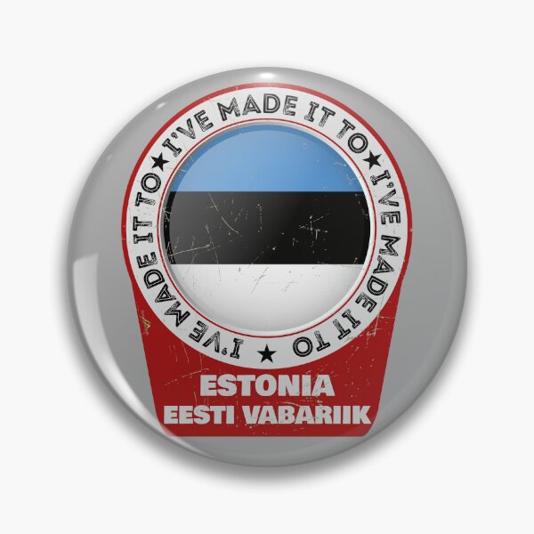 Item preview, I've Made It To ESTONIA Eesti Vabarik Flag Sticker T-Shirt 01 designed and sold by OuterShellUK.