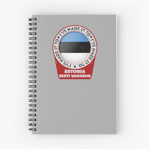 Item preview, I've Made It To ESTONIA Eesti Vabarik Flag Sticker T-Shirt 01 designed and sold by OuterShellUK.