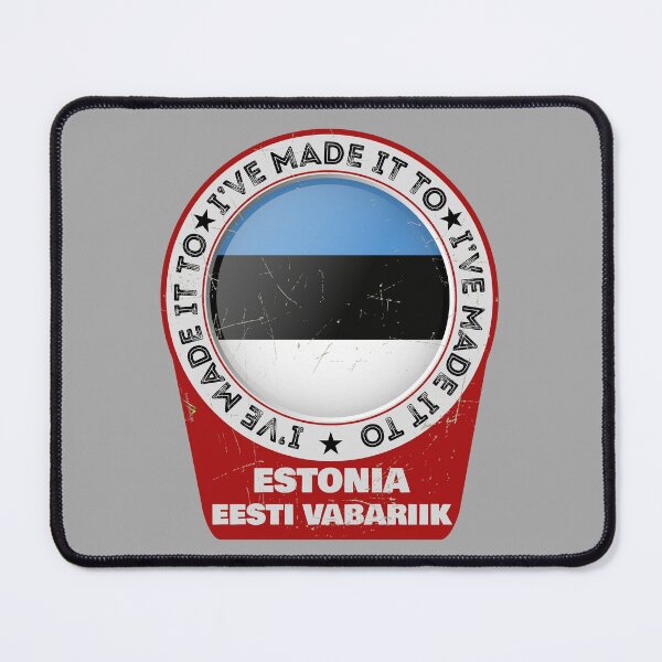 Item preview, I've Made It To ESTONIA Eesti Vabarik Flag Sticker T-Shirt 01 designed and sold by OuterShellUK.