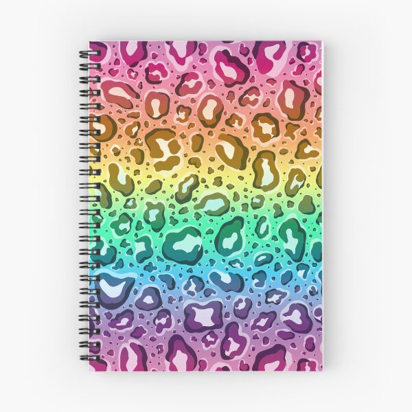 Item preview, Rainbow Gradiant With Rainbow Pastel Cheetah Leopard Print designed and sold by Goolsby-Designs.