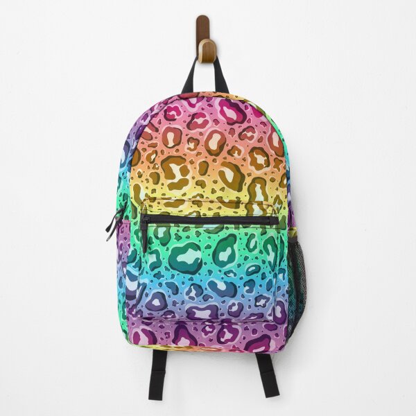 Item preview, Rainbow Gradiant With Rainbow Pastel Cheetah Leopard Print designed and sold by Goolsby-Designs.