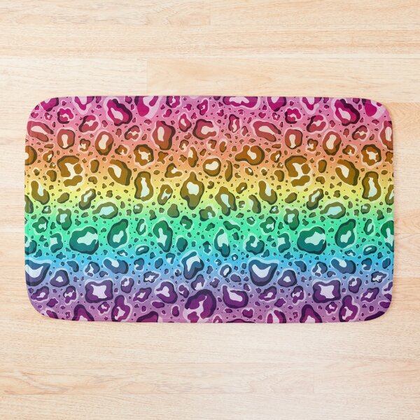 Item preview, Rainbow Gradiant With Rainbow Pastel Cheetah Leopard Print designed and sold by Goolsby-Designs.