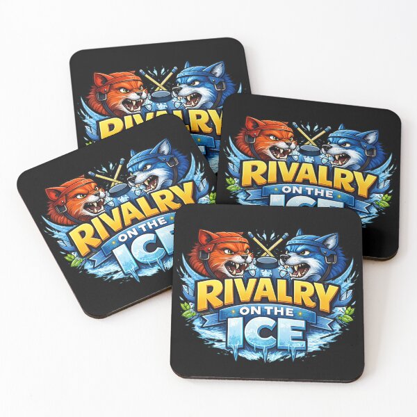 Item preview, Rivalry on the Ice Hockey Design | Intense Winter Sports Battle Fan Art designed and sold by MGK22.