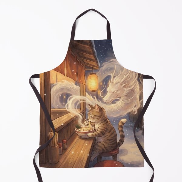 Item preview, Midnight Ramen Cat – Soft Dragon Aura Cozy Art designed and sold by KaryaVisionSTR.