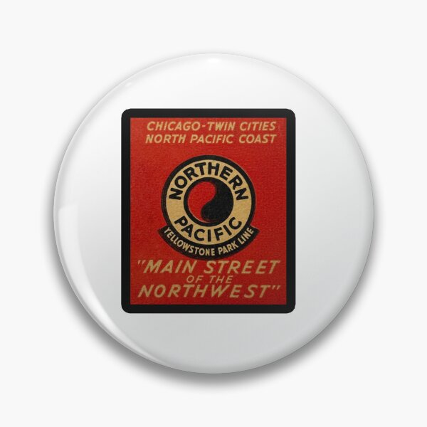 Item preview, Vintage Northern Pacific Railroad - Main Street Of The Northwest designed and sold by QuayTradingCo.