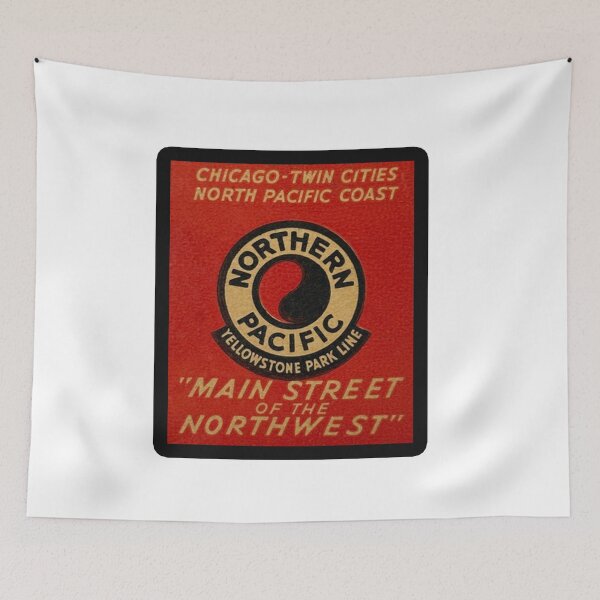 Item preview, Vintage Northern Pacific Railroad - Main Street Of The Northwest designed and sold by QuayTradingCo.