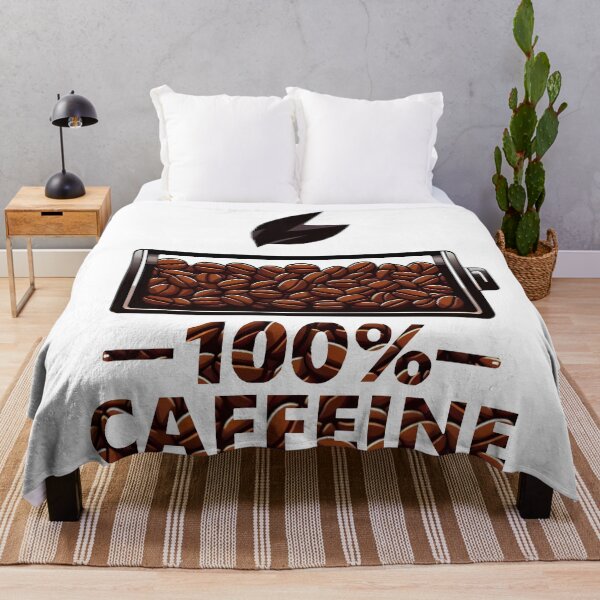 Item preview, 100 Percent Caffeine Battery Coffee Lover Art designed and sold by DrawDrip.