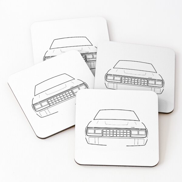 Item preview, AMC Eagle 1980s American classic car black outline designed and sold by soitwouldseem.