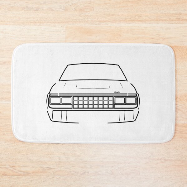 Item preview, AMC Eagle 1980s American classic car black outline designed and sold by soitwouldseem.