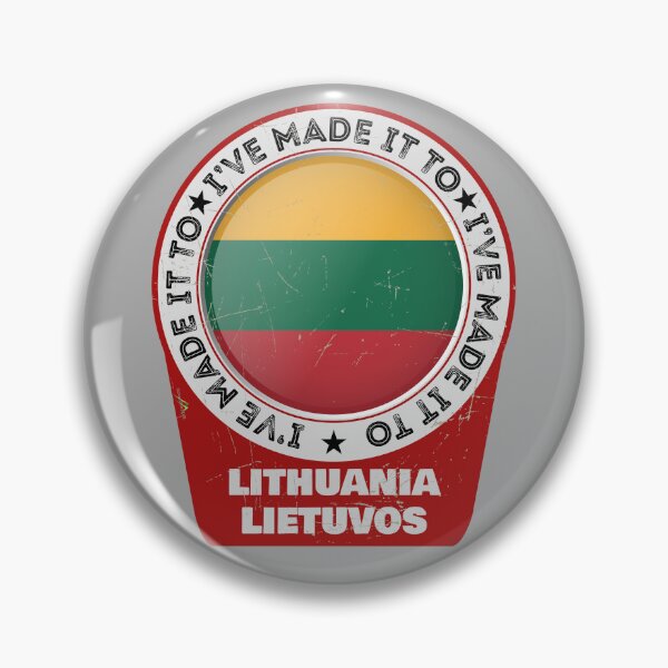 Item preview, I've Made It To LITHUANIA Lietuvos Flag Sticker T-Shirt 01 designed and sold by OuterShellUK.