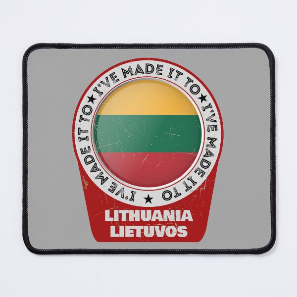 Item preview, I've Made It To LITHUANIA Lietuvos Flag Sticker T-Shirt 01 designed and sold by OuterShellUK.