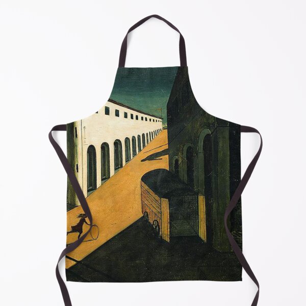 Item preview, The Mystery and Melancholy of a Street (1914) – Giorgio de Chirico | Metaphysical Surreal Street Scene Painting designed and sold by Art Outlaws.