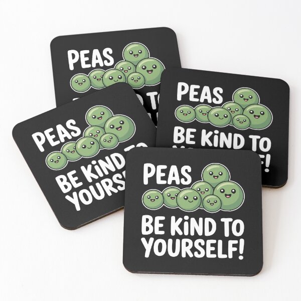 Item preview, Peas Be Kind to Yourself! Funny Pea Pun designed and sold by PMCreative.