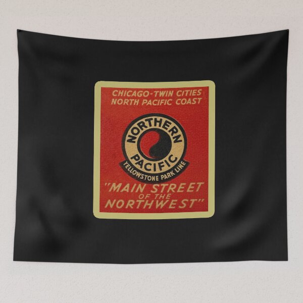 Item preview, Vintage Northern Pacific Railway - Main Street Of The Northwest designed and sold by QuayTradingCo.