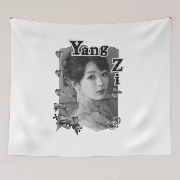 Item preview, Yang Zi (杨紫)Chinese Actress Art Chinese Celebrity Illustration Black and White Collage Digital Art Portrait designed and sold by AJUNICE STUDIO.