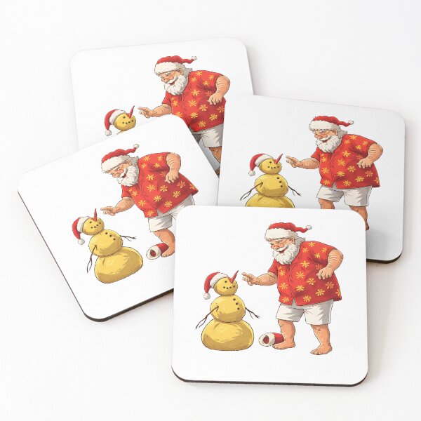 Item preview, Funny Santa Claus With Snowman Christmas Cartoon Christmas Holiday  designed and sold by DrawHandArt.