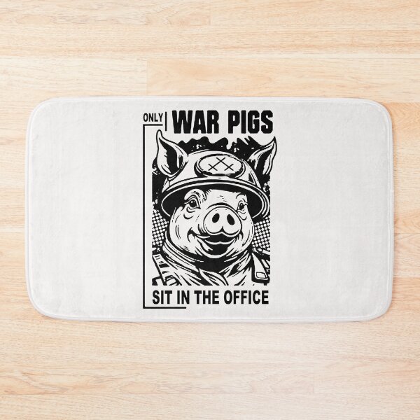Item preview, Office War Pigs;  designed and sold by StickerApe.