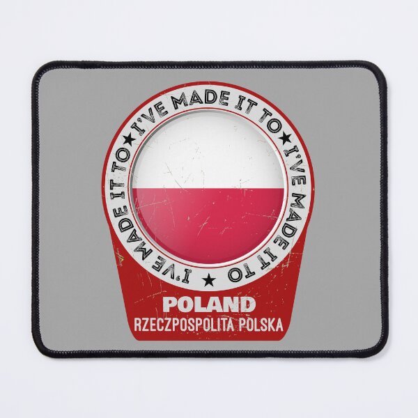 Item preview, I've Made It To POLAND Polska Flag Sticker T-Shirt 01 designed and sold by OuterShellUK.