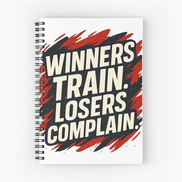 Item preview, “Winners Train, Losers Complain – Motivational Gym Quote T-Shirt” designed and sold by rsuniquestyle.