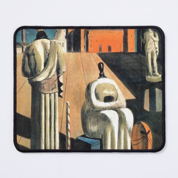 Item preview, The Disquieting Muses (1916–1918) – Giorgio de Chirico | Metaphysical Mannequin Surreal Painting designed and sold by Art Outlaws.