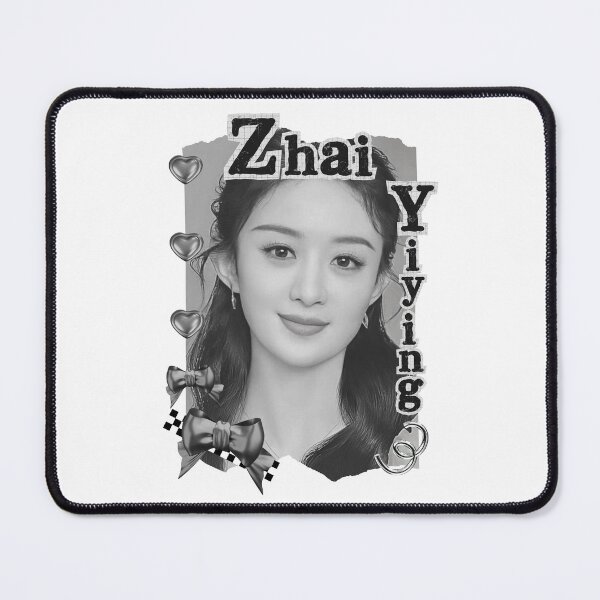 Item preview, Zhai Yiying (翟漪颖) Chinese Actress Art Chinese Celebrity Illustration Black and White Collage Digital Art Portrait designed and sold by AJUNICE STUDIO.