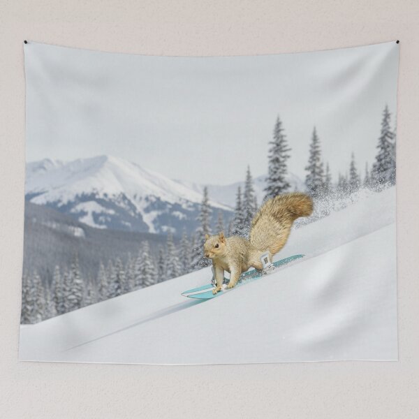 Item preview, Snowboarding Squirrel designed and sold by priesterjen.