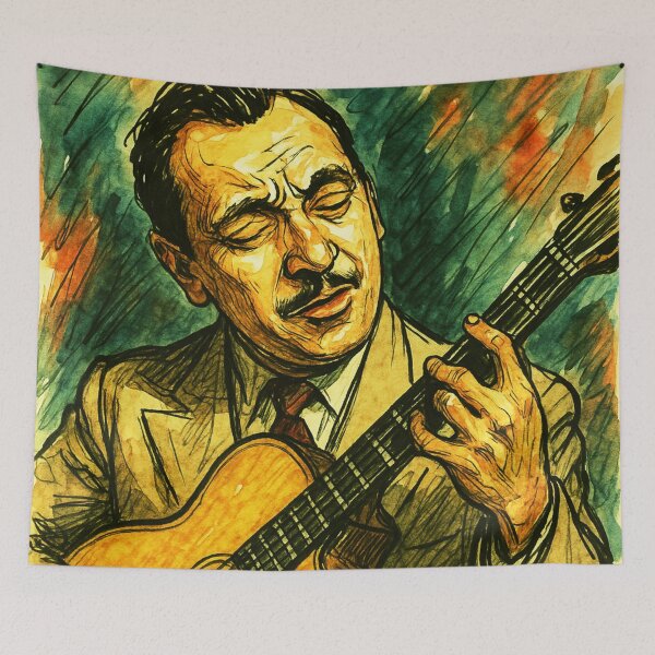 Item preview, Django Reinhardt designed and sold by Sarcastic designs.