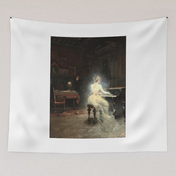 Item preview, Spirite (1885) – Georges Roux | Symbolist Spiritual Vision Victorian Era Painting designed and sold by Art Outlaws.