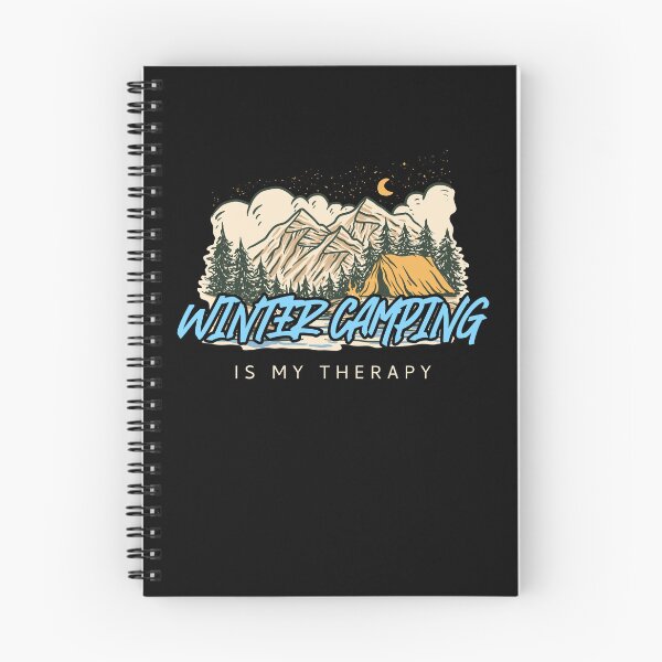 Item preview, Winter Camping Is My Therapy – Snowy Mountain Camping Adventure Shirt designed and sold by FusionTeeDesign.