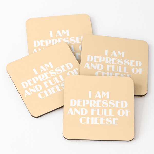 Item preview, I Am Depressed And Full Of Cheese designed and sold by chaoticwhims.