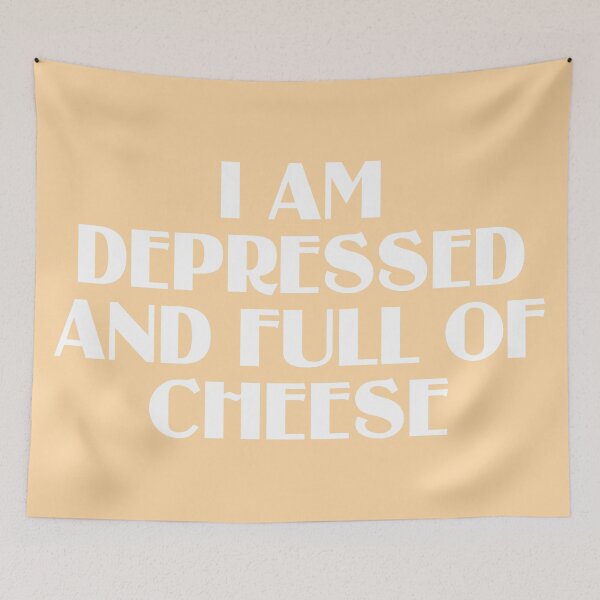 Item preview, I Am Depressed And Full Of Cheese designed and sold by chaoticwhims.