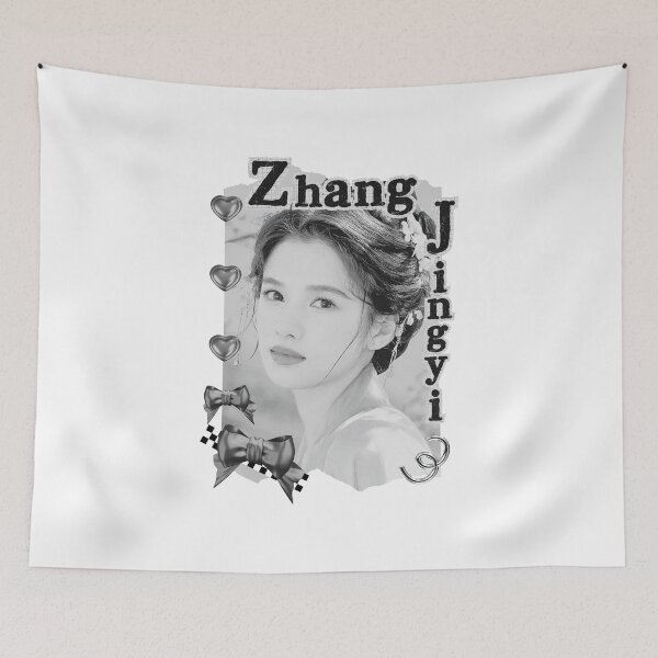 Item preview, Zhang Jingyi (张婧仪) Chinese Actress Art Chinese Celebrity Illustration Black and White Collage Digital Art Portrait designed and sold by AJUNICE STUDIO.